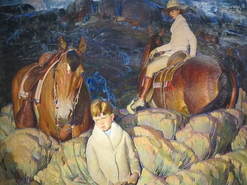 1897-William Herbert Dunton - I miei figli, 1920 - New Mexico Museum of Art